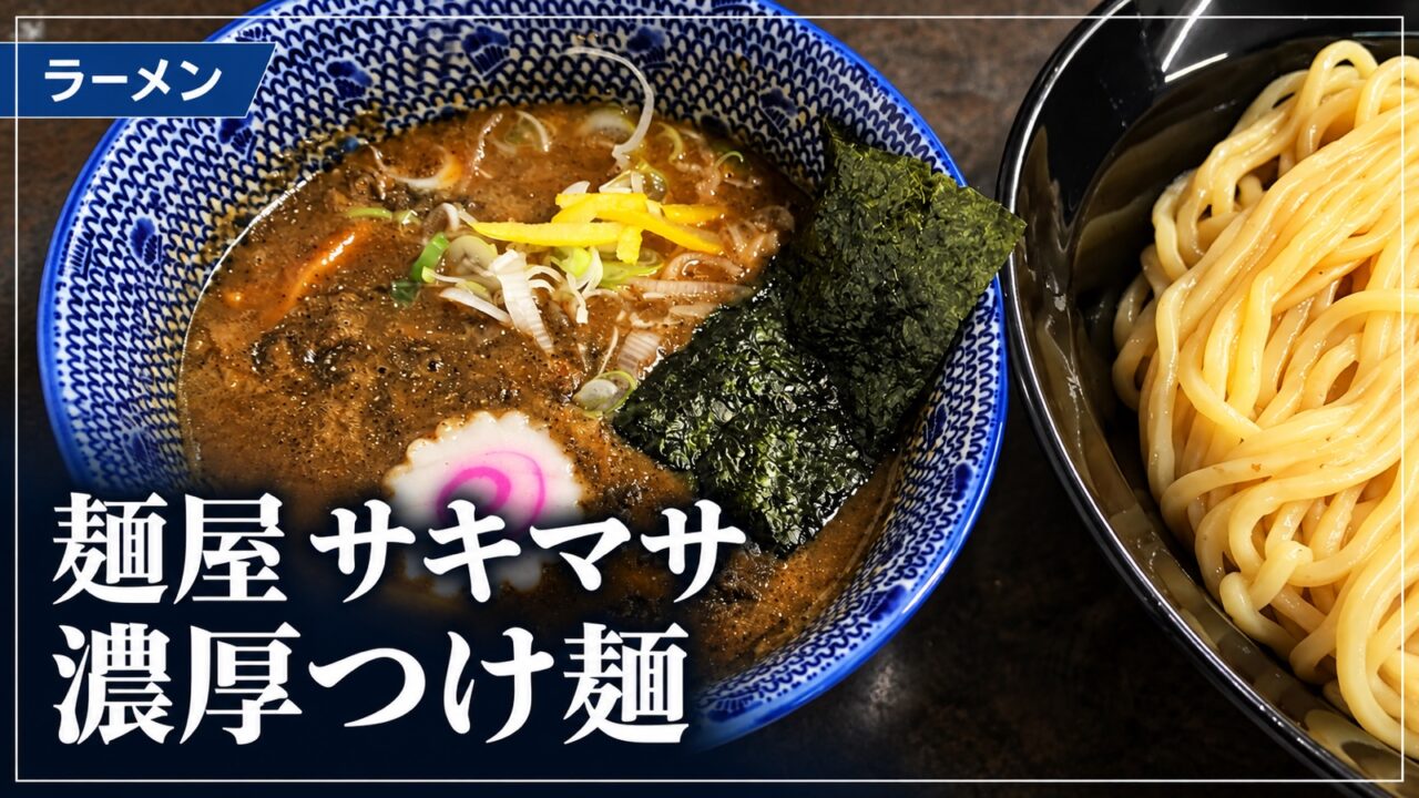 麺屋サキマサのつけ麺写真を使った記事サムネイル