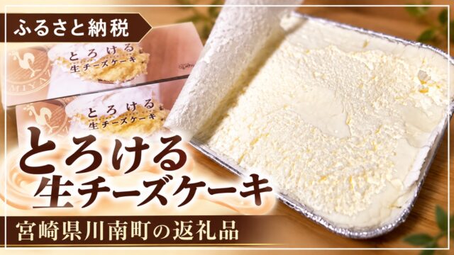 宮崎県川南町の返礼品「とろける生チーズケーキ」のレビュー