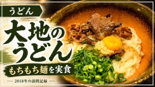 大地のうどん もちもち麺の実食写真 2018年訪問記録