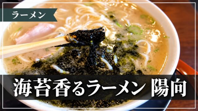 陽向の海苔入りラーメン