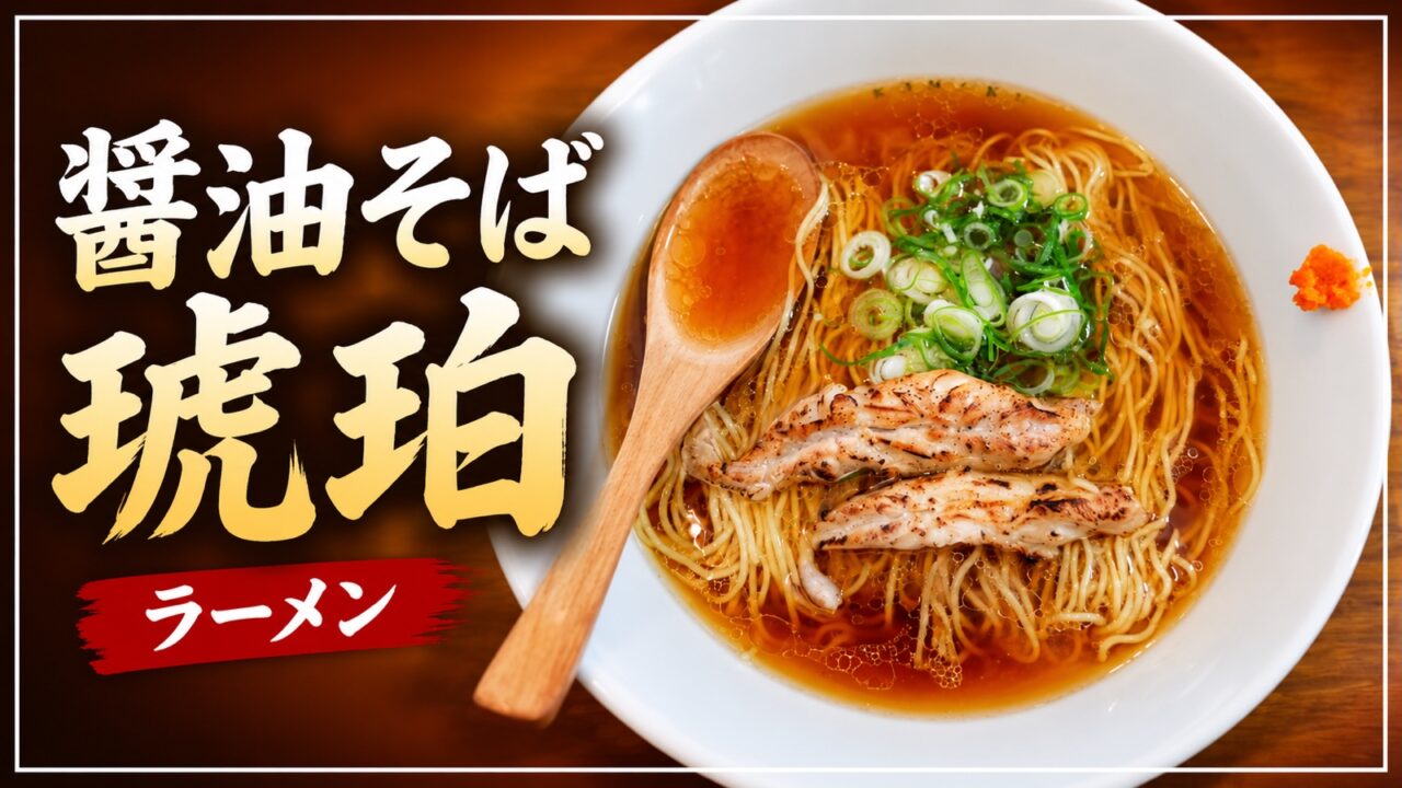 醤油そば 琥珀のラーメン