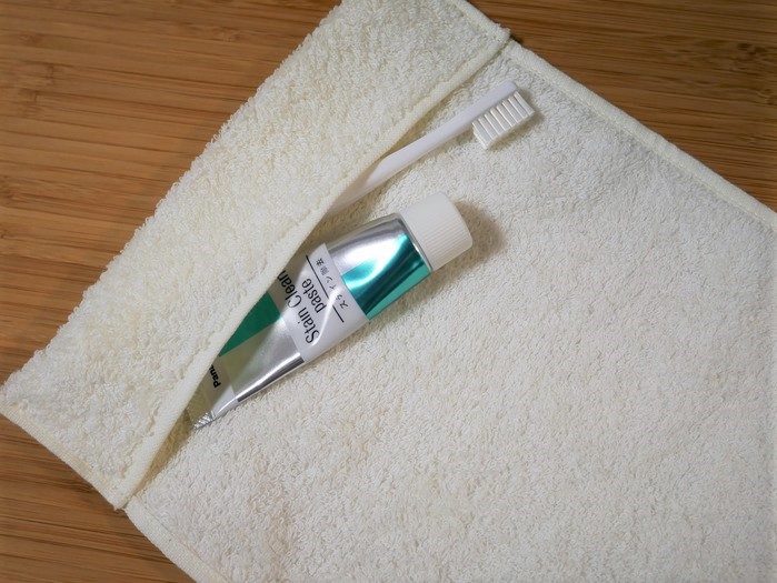 旅行用歯ブラシケースは【MOYO】の洗える今治のタオルケースがおすすめ 