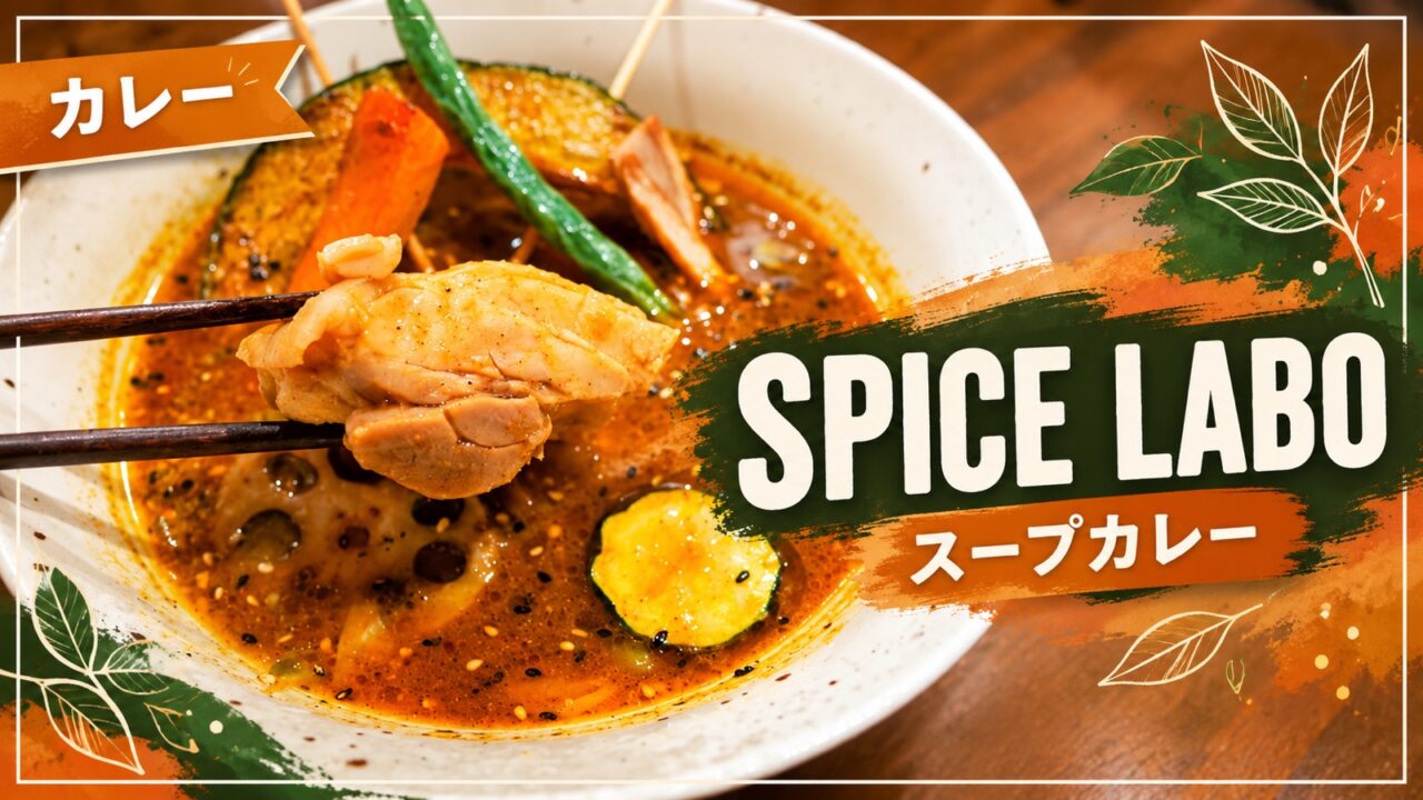 SPICE LABOのスープカレーを紹介するアイキャッチ画像