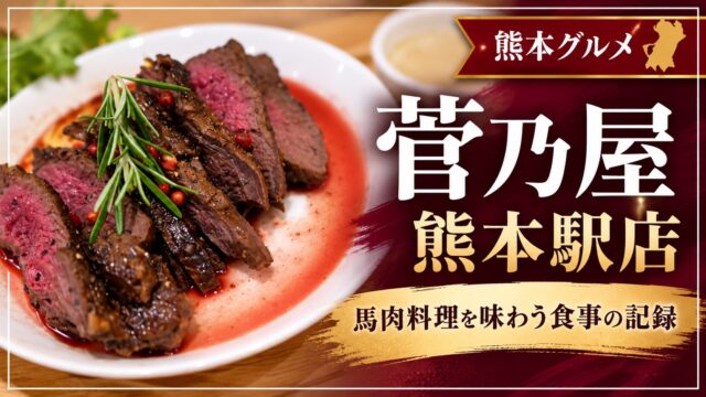 菅乃屋 熊本駅店の馬肉料理を味わう食事の記録